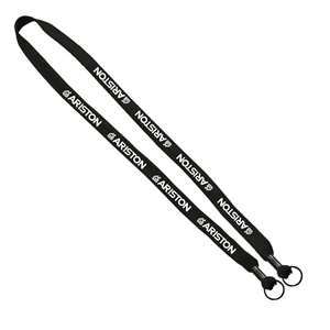 Custom Logo 5/8" Polyester Shoelace Double Ended Lanyard