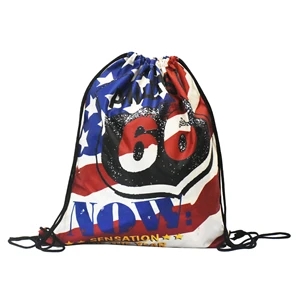 RUSH - Drawstring Backpack full color sublimated cinch bag