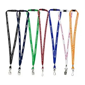 Custom Logo 3/4" Polyester Safety Breakaway Lanyard for ID Badges