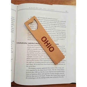 1.5" x 5.75" - Ohio Hardwood Bookmarks