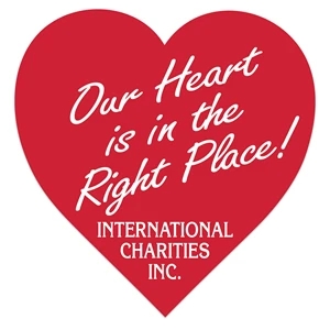 Heart Paper Lapel Sticker On Roll