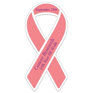 Awareness Ribbon Paper Lapel Sticker On Roll