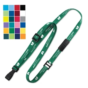 3/4" Adjustable Custom Silkscreen Lanyard