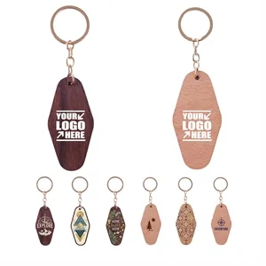 Wooden Hotel Keychain Motel Key Tag