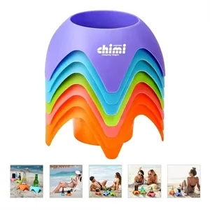 Custom Logo Plastic Beach Cup Holders