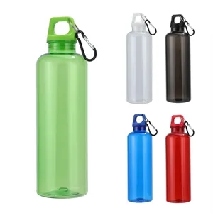Aloha 25 oz RPET Reusable Translucent Bottle w/ Carabiner