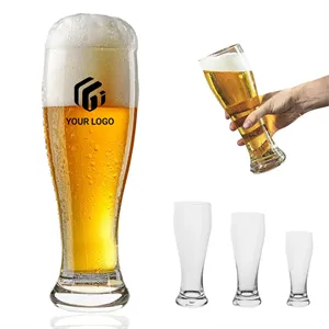 Classic Tall Bar Glasses with Heavy Base for pub party