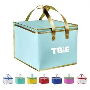 Custom Logo Customized Non woven Insulated Cooler Tote