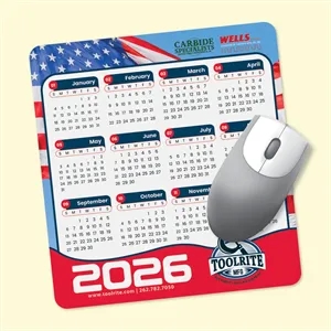 Vynex® Heavy Duty 7.5 x 8 x 1/8 Hard Calendar Mouse Pad