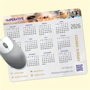 Vynex® Heavy Duty 8 x 9.5 x 1/8 Hard Calendar Mouse Pad