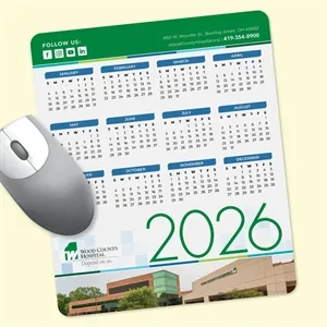 Peel&Place® 8" x 9.5" x .015" Thin Calendar Mouse Pad