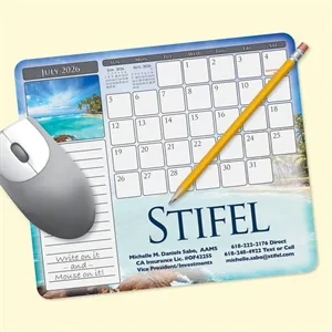 MousePaper® Calendar 24 Month (Landscape) Mouse Pad
