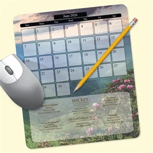 MousePaper® Calendar 12 Month (Portrait) Mouse Pad