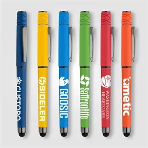 Tavi Recycled Plastic Fidget Spinner Stylus Gel Pen