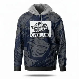 Custom Logo Full Color Unisex UPF Performance Kangaroo Hoodie