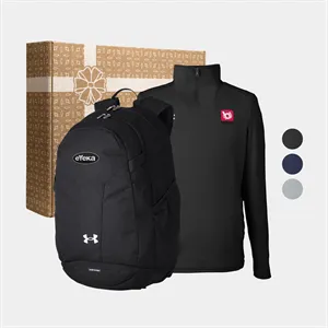 Under Armour® Men's Quarter-Zip & Laptop Backpack Gift Set