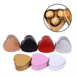 Heart-Shaped Gift Tin Box
