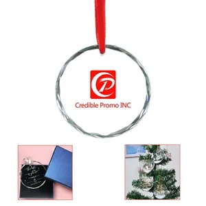 Crystal Glass Ornament For Wedding, Friendship, Chrismas wit