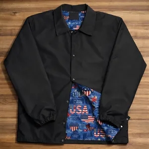 Custom Logo USA Made Windbreaker Jacket, Custom Colors and Logo Branded