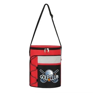 Custom Logo 14 Can Barrel Cooler Bag ( 7.75'' x 7.75'' x 9.5'' )