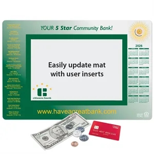 Ultra Thin Window Calendar Counter Mat-10" x 15" x .020"