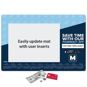 Heavy Duty Window Calendar Counter Mat-12"x18"x1/16"