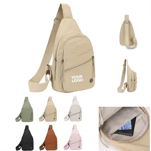 Custom Logo Sling Backpack Chest Daypack Crossbody Bag