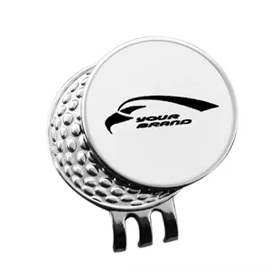 Custom Logo Golf Ball Markers With Hat Clips For Men Women Golfer