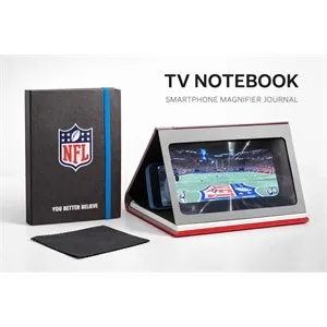 Custom Logo TV Notebook - Journal that coverts into tablet - PU Leather