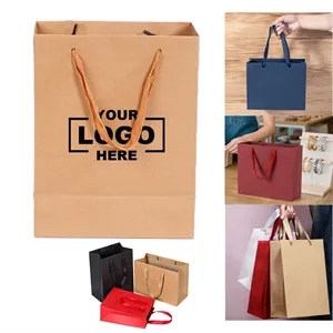 Wide Ribbon Handle Shipping Gift Tote Bag