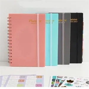 Custom Logo Weekly Planner Notebook 18 Month JUL. 2026 - DEC. 2027