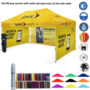 Preminum 10ft x15ft Customizable Canopy Tent For Market