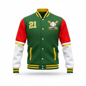 Custom Logo Unisex Sublimated Baseball Jacket