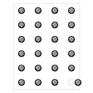 Round Quick & Colorful Sheeted Label