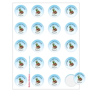 Round Sheeted Button Sticker Labels