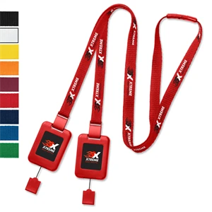 3/8" SlimReel™* Silkscreen Event Lanyard/Badge Reel System