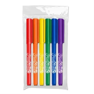 Note Writer Felt Tip Pen - USA Made - 6 Pack
