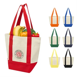 Custom Logo Mini Starboard 10 oz. Recycled Cotton Canvas Tote