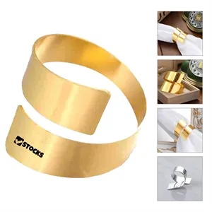 Stainless Steel Napkin Rings Serviette Buckles