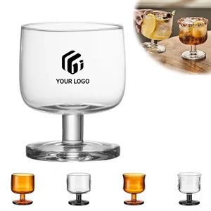 Party wedding drinking brandy clear short wine glasses