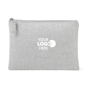 Recycled Cotton Zippered Pouch