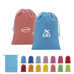 7"x5" Cotton Drawstring Bags Small Gift Pouch