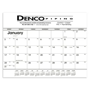 Triumph® Calendars Black & White Desk Pad