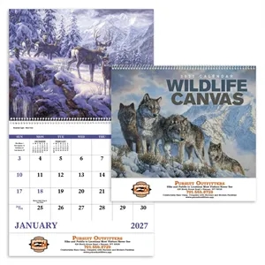 Good Value™ Wildlife Canvas - Spiral Calendar