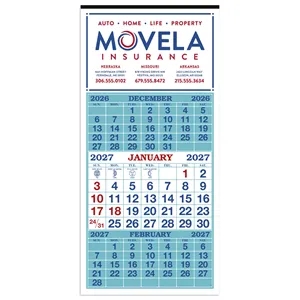 Skinner & Kennedy® 3-Month Display 12-Sheet Calendar