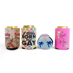 Custom Logo Full Color Collapsible Foam Can Coolie