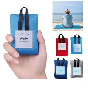 Picnic Blanket Mini Pocket Beach Mat Foldable Lightweight