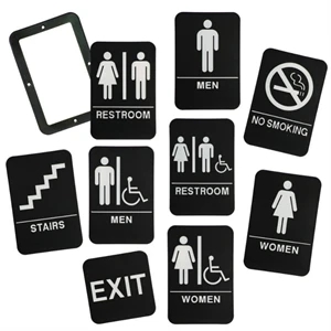 6" x 9" Stock Acrylic ADA Compliant Signs