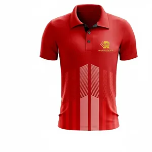 Custom Logo Unisex Silk-Feel Sublimated Short Sleeve Polo 180GSM