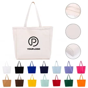 Large canvas tote bags eco-friendly for shopping beach